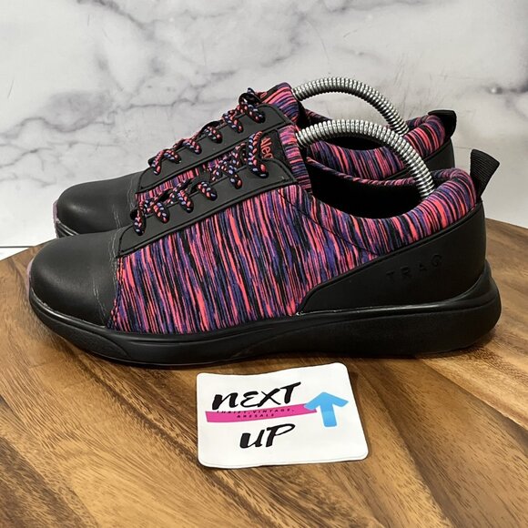 Alegria Womens Traq Qest Black Pink Pedometer Walking Sneakers EU 36 US 5.5-6 - Picture 1 of 9